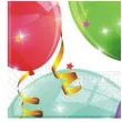 serwetki papierowe imprezowe balony dekoracja stolu na urodziny sylwestra 33 cm 20 szt