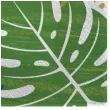 serwetki papierowe liscie palmy i monstera amscan 33 cm 16 szt