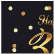 serwetki papierowe na 30 urodziny jednorazowe happy birthday eleganckie czarno zlote 20 szt