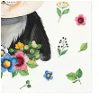 serwetki papierowe panda i kwiaty paw 33 cm 20 szt