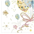 serwetki papierowe urodziny balony bialy maki 33 cm 20 szt