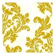 serwetki papierowe zlote liscie bialy zloty maki 33 cm 20 szt