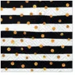 serwetki paski w zlote grochy czarno biale paw 33 cm 20 szt