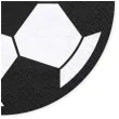serwetki pilka nozna czarnobiale partydeco 20szt