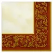 serwetki ramka roccoco czerwone maki 33 cm 20 szt