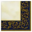 serwetki ramka roccoco niebieskie maki 33 cm 20 szt