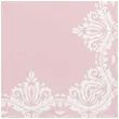 serwetki ramka z ornamentu rozowa maki 33 cm 20 szt