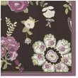 serwetki rozane dywan czarne maki 33 cm 20 szt