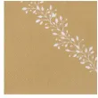 serwetki serce zlote 33 cm santex 12 szt