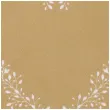 serwetki serce zlote 33 cm santex 12 szt