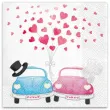 serwetki slubne zakochane samochody paw 33 cm 20 szt