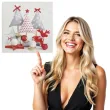 serwetki swiateczne choinki wykonane z tkaniny maki 33 cm 20 szt