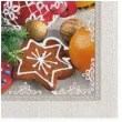 serwetki swiateczne ciastka bombki i pomarancze maki 33 cm 20 szt