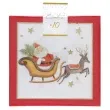 serwetki swiety mikolaj i jego sanie santex 33 cm 10 szt