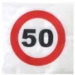 serwetki traffic 50 urodziny top ten 33 cm 20 szt