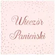 serwetki wieczor panienski rozowe zloto partypal 33 cm 10 szt