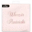 serwetki wieczor panienski rozowe zloto partypal 33 cm 10 szt