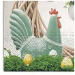 serwetki wielkanoc jajka na wiencu maki 33 cm 20 szt