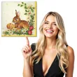 serwetki wielkanoc krolik i jajko maki 33 cm 20 szt