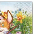 serwetki wielkanoc krolik malarz maki 33 cm 20 szt