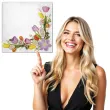 serwetki wielkanoc kwiatowa ramka maki 33 cm 20 szt