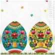 serwetki wielkanoc ludowe jajka maki 33 cm 20 szt
