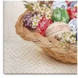 serwetki wielkanoc pisanki w koszyczku maki 33 cm 20 szt