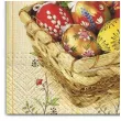 serwetki wielkanoc pisanki w koszyku maki 33 cm 20 szt