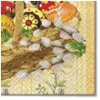 serwetki wielkanoc pisanki w koszyku maki 33 cm 20 szt