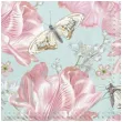 serwetki wielkanoc rozowe kwiaty i motyle maki 33 cm 20 szt