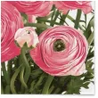 serwetki wielkanoc rozowe roze maki 33 cm 20 szt