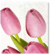 serwetki wielkanoc rozowe tulipany paw 33 cm 20 szt