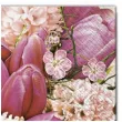 serwetki wielkanoc rozowy bukiet maki 33 cm 20 szt