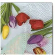 serwetki wielkanoc tulipany kolorowe maki 33 cm 20 szt