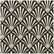 serwetki wzor art deco czarne maki 33 cm 20 szt