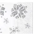 serwetki zimowy klimat sniezynki biale paw 33 cm 20 szt