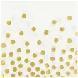 serwetki zlote groszki godan biale 33 cm 12 szt