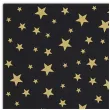 serwetki zlote gwiazdki czarne paw 33 cm 20 szt