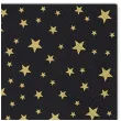 serwetki zlote gwiazdki czarne paw 33 cm 20 szt