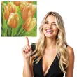 serwetki zolte tulipany na lace maki 33 cm 20 szt