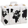 skarbonka walizka mapa swiata biala kemis