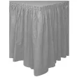 skirting foliowy amscan classic srebrny 426 x 73 cm