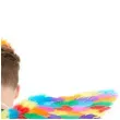 skrzydla aniola rainbow teczowe smiffys 80 cm