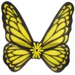 skrzydla motyl zolte funny fashion 76 cm