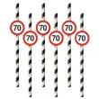 slomki 70 traffic birthday w paski 19 5 cm 6 szt