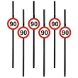 slomki 90 traffic birthday 21 cm 6 szt