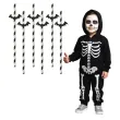 slomki halloween nietoperz bialo czarne 19 5 cm 6 szt