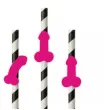 slomki imprezowe peniski mix fuksja 19 5 cm 6 szt