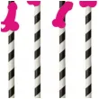 slomki imprezowe peniski mix fuksja 19 5 cm 6 szt