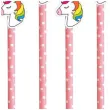 slomki jednorozec kids rozowe w kropki 19 5 cm 6 szt